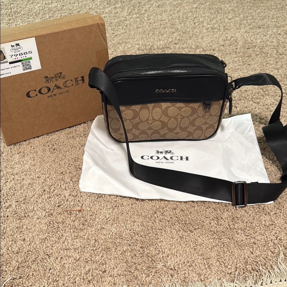 Coach Belt Bag Black and Brown
